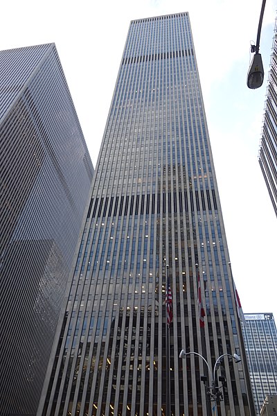 The base of 1251 Avenue of the Americas