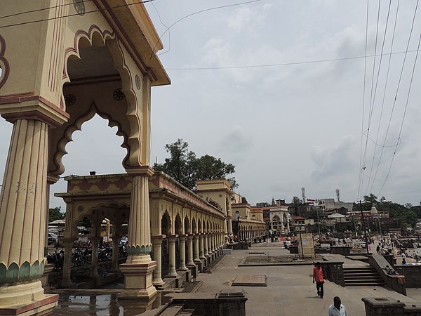 The ghat at Alandi on the Indrayani river