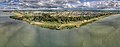 Aerial perspective of Lake Colac