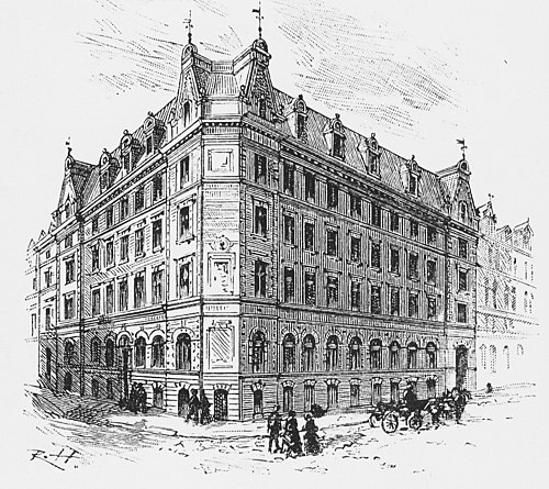 Aftonbladets "nya" redaktionshus 1888.