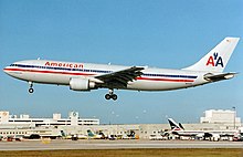 Ein Airbus A300 der American Airlines, 1992