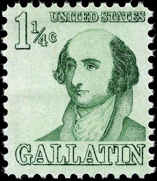 File:Albert Gallatin US stamp 1 1-4c 1967 issue.jpg