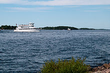 Tour boat on the Saint Lawrence River Alexandria bay saint lawrence uncle sam 05.07.2012.jpg