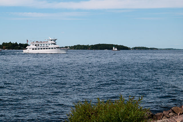 Tour boat on the Saint Lawrence River