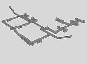 Underground chambers, taken from a 3-d model