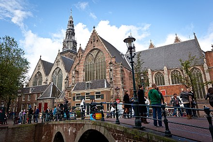 The Oude Kerk was consecrated in 1306 AD.