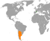 Location map for Andorra and Argentina.