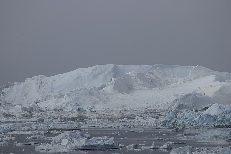 File:Artic Scenic view of Greenland icebergs in Baffin Bay in Disko Bay Photo - Buiobuione 45.jpg