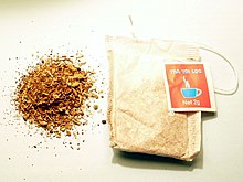 A tea bag containing artichoke tea from Vietnam Artichoketea.jpg