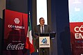 Arturo Pérez Behr dando discurso en el foro 'Como emprender y no morir en el intento' por Coparmex Tijuana.jpg