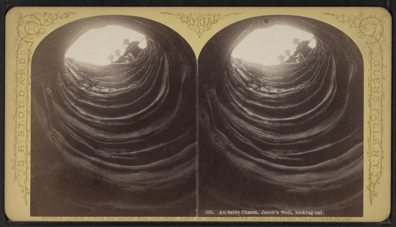 File:Au Sable Chasm. Jacob's Well, looking out, by Stoddard, Seneca Ray, 1844-1917 , 1844-1917 2.png