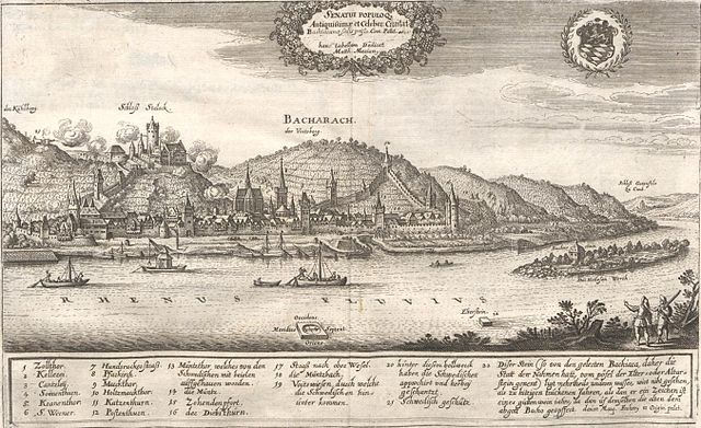Attack by the Swedish army on the Spanish troops in Bacharach during the Thirty Years' War