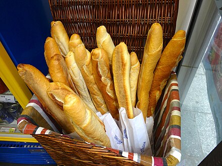 Baguettes, a symbol of French cuisine and culture