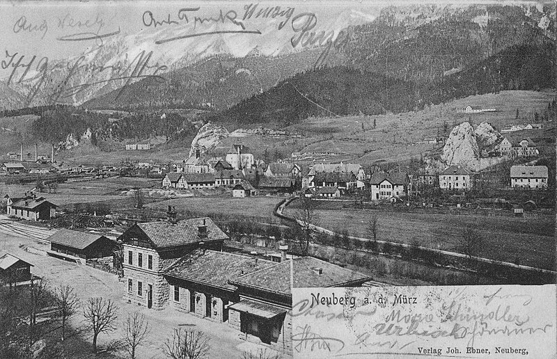 File:Bahnhof Neuberg an der Mürz ca 1900.jpg