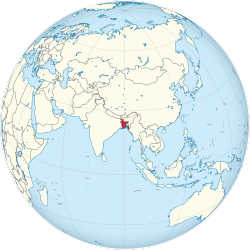 Location of East Bengal