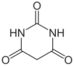 Structuurformule van barbituurzuur