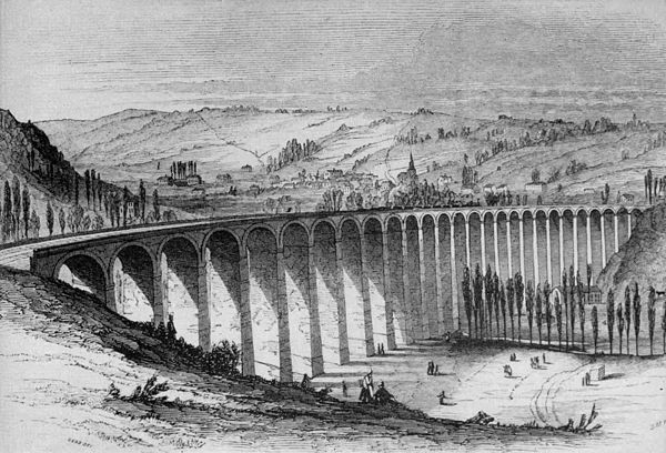 Barentin Viaduct after rebuilding