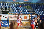 Deutsch: Beachhandball Europameisterschaften 2019 (Beach handball Euro); Tag 4: 5. Juli 2019 – Männer, Viertelfinale, Russland-Polen 2:0 (30:22, 19:18) English: Beach handball Euro; Day 4: 5 July 2019 – Quarter Final Men – Russia-Poland 2:0 (30:22, 19:18)