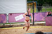 Deutsch: Beachhandball bei den Olympischen Jugendspielen 2018; Tag 6, 11. Oktober 2018; Mädchen, Platzierungssspiel Ränge 11-12 – Amerikanisch Samoa-Mauritius 2:1 English: Beach handball at the 2018 Summer Youth Olympics at 11 October 2018 – Girls Placement Match 11-12 – American Samoa-Mauritius 2:1