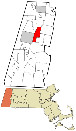 Location in Berkshire County and the state of Massachusetts.