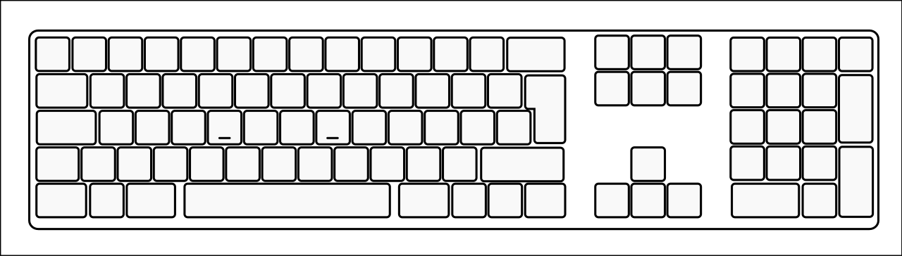 Download File:Blank-extended-keyboard.svg - Wikimedia Commons