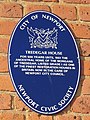 Blue plaque, Tredegar House, Newport - geograph.org.uk - 1658569.jpg