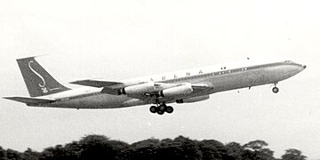 Eerdere productie Boeing 707-329 van Sabena