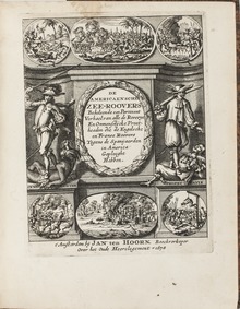 Book about pirates "De Americaensche Zee-Roovers" was first published in 1678 in Amsterdam Bok om sjorovare De Americaensche Zee-Roovers publicerades forsta gangen 1678 i Amsterdam - Skoklosters slott - 102633.tif