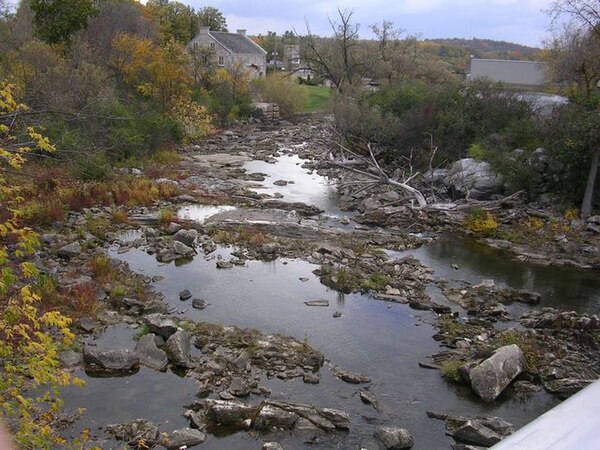 Bonnechere River in Renfrew with low water level