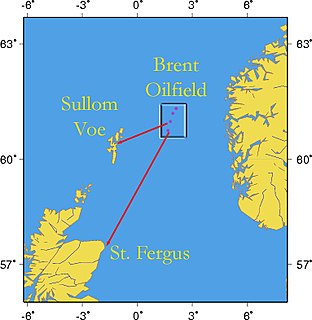 Brent oilfield Former oilfield in the North Sea