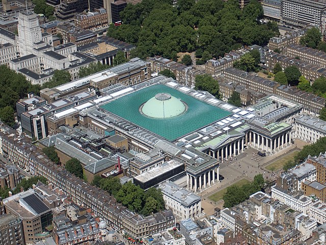 Aerial view of the British Museum