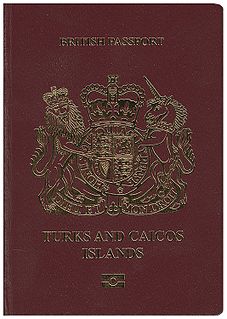 British passport (Turks and Caicos Islands) passport