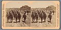 Britse soldaten marcheren richting Colesberg, Zuid-Afrika Her Majesty's Heroes marching into Colesberg, S.A. after the Boers retreat, Dec. 31st (titel op object), RP-F-F08927.jpg