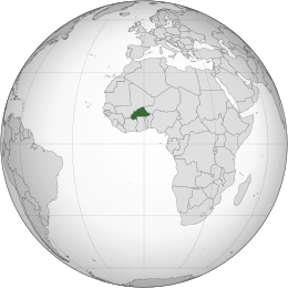 Burkina Faso - Localizzazione