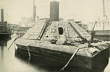 CSS Albemarle. According to Millers Photographic History of the Civil War Vol VI "The Navies" .p.87 this picture was taken after the ram had been raised and salvaged CSSAlbemarle.jpg