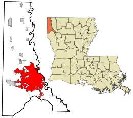 Shreveport - Mapa