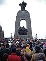 Canadian National War Memorial on Remembrance Day.jpg