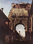 השער לפני שיפוצו ב-1754, ציור מאת קאנאלטו
