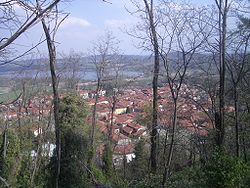 Skyline of Candia Canavese