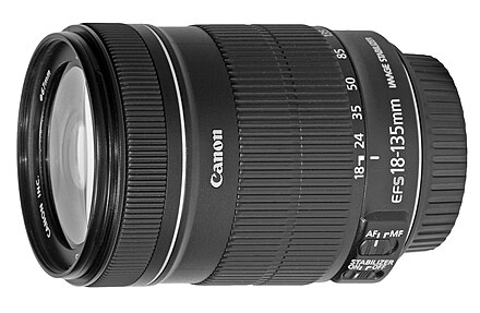 Canon EF-S 18-135mm APS-C zoom lens