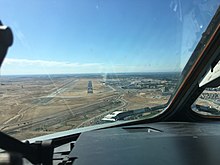 Im Endanflug auf den Flughafen Sacramento Mather