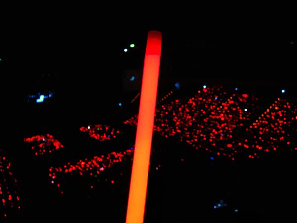 Red light stick used at TVXQ concerts