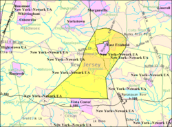 Mappa del Census Bureau di Freehold Township, New Jersey