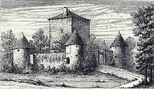 Gravure du château de Woippy.