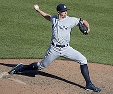 Chad Green with the New York Yankees Chad Green (37096323915) (cropped).jpg