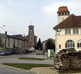The centre of the village of Charmois-l'Orgueilleux
