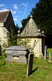 Chest tomb and family vault outside Saint Mary's Church at Chiddingstone. [166]