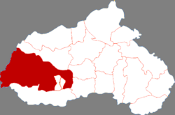 موقعیت شهرستان شینگتای در نقشه