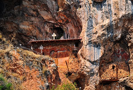 Old cave Church of Archangel Michael in Radožda, Macedonia