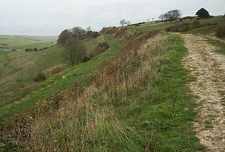 Cissbury Ring rampart 5